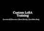 create ai influencer model with custom lora training